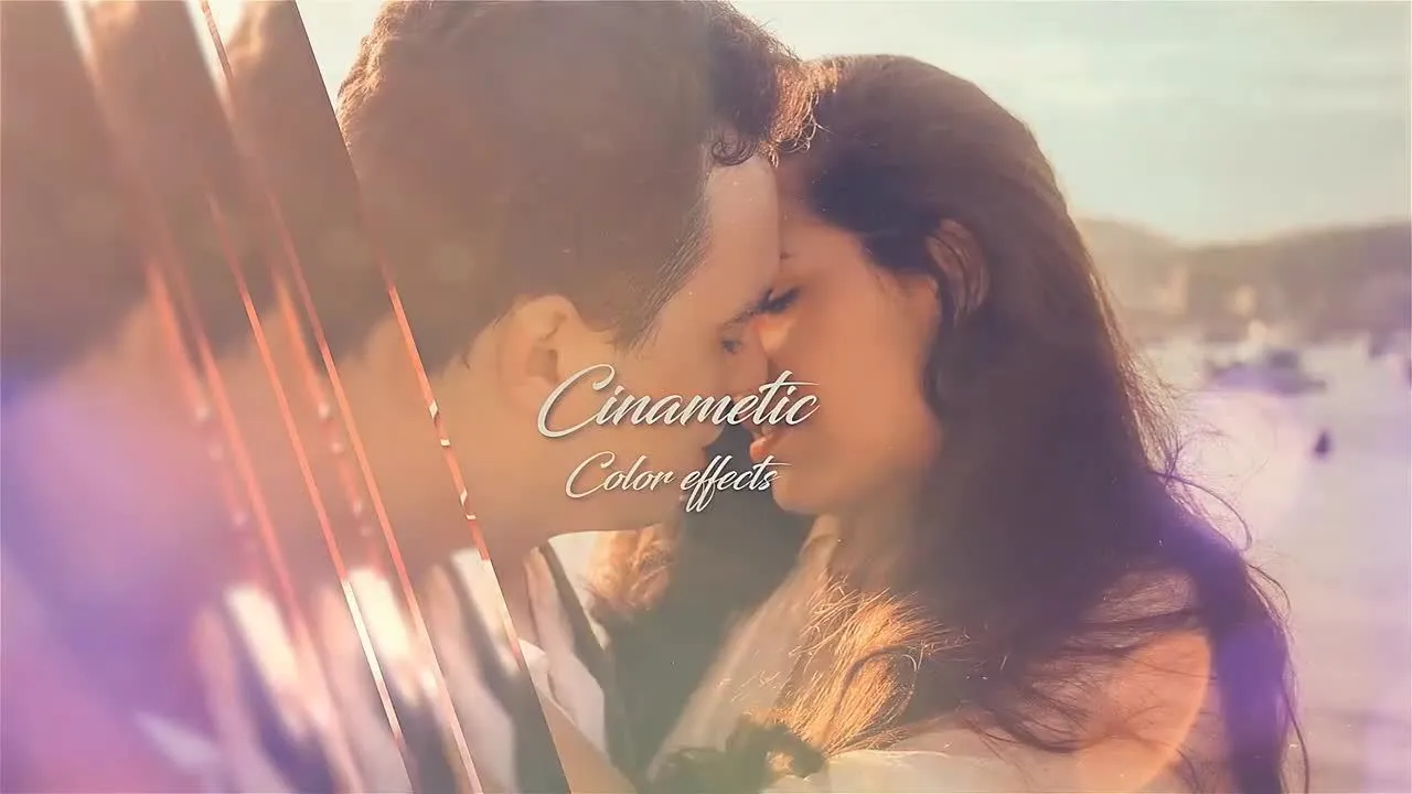 带有感情色彩的婚礼幻灯片像素设计精选AE模板