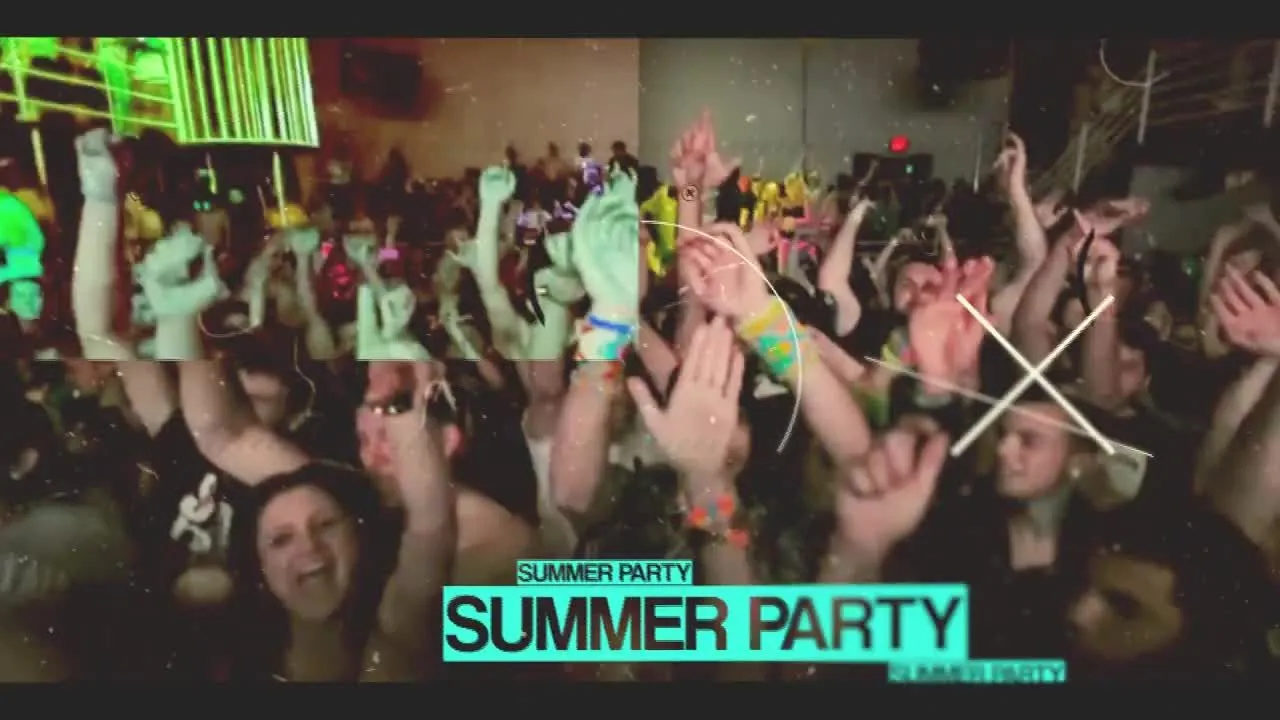 派对幻灯片像素设计精选AE模板