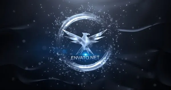 冰雪特效玻璃质感Logo演示像素设计精选AE模板 Elegant Logo