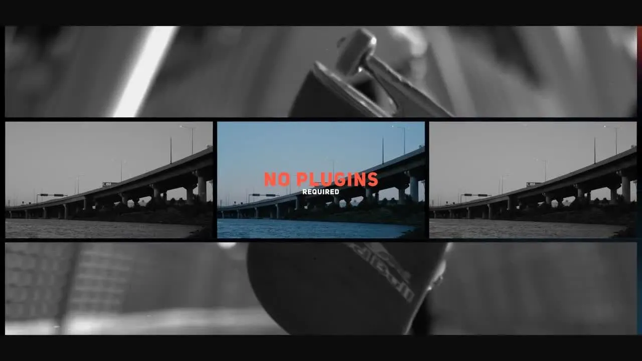 动感十足现代城市宣传片视频特效像素设计精选AE模板