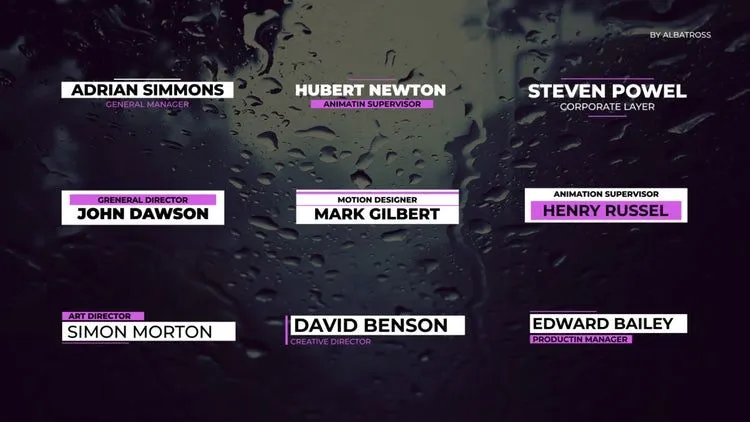 9个低三分之二的动画制作ae模板