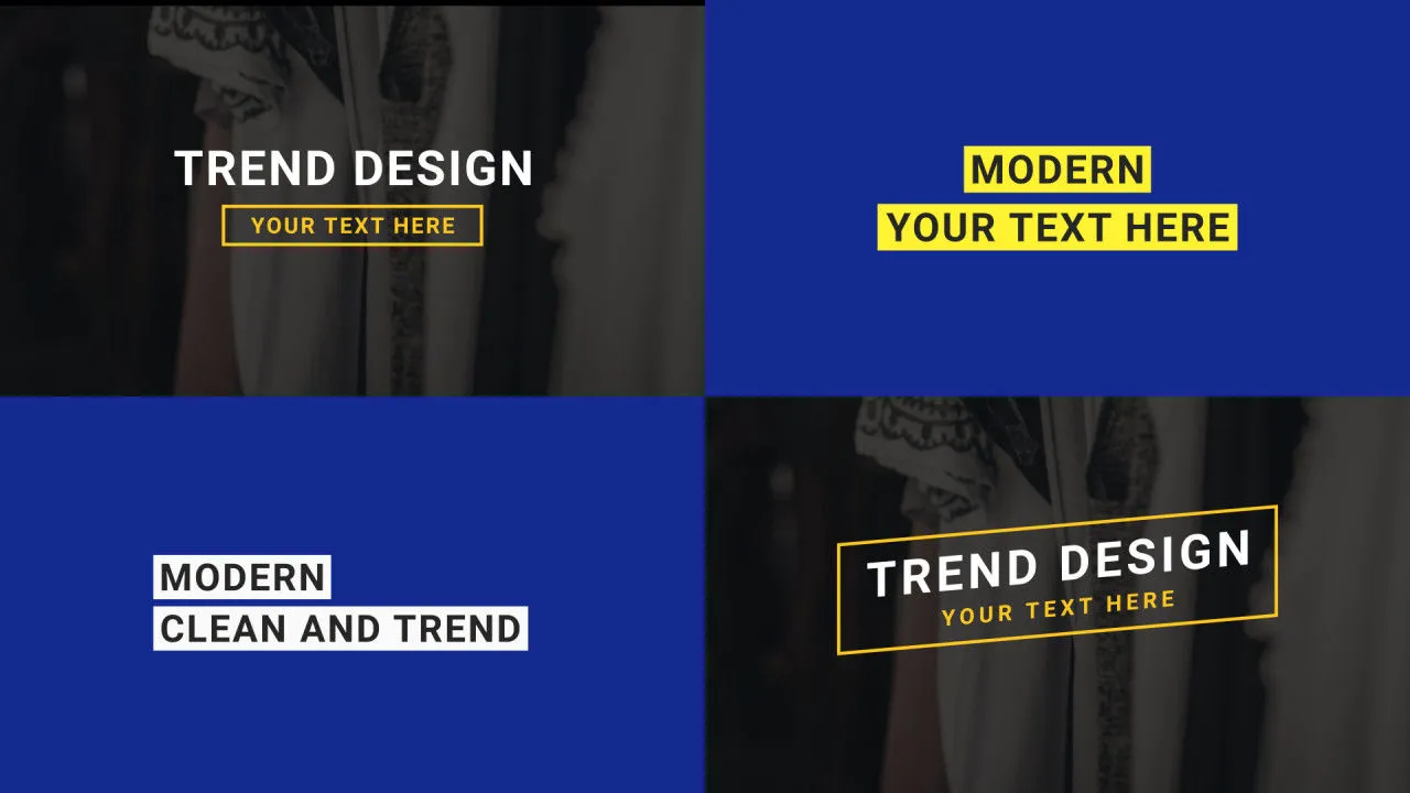 电视节目现代时尚标题动画集像素设计精选AE模板