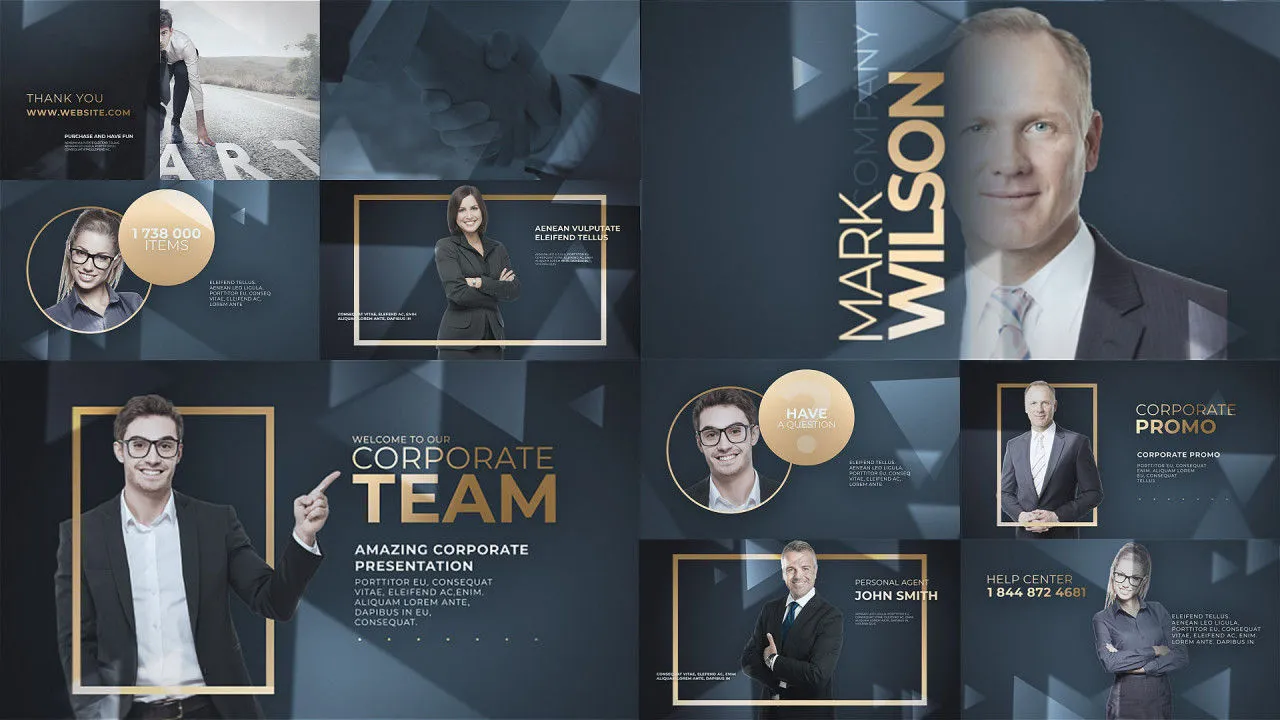 现代科技公司商务企业效果展示片头像素设计精选AE模板