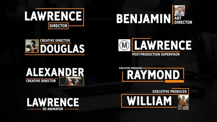 8个简洁精美的低三分之二标题像素设计精选AE模板