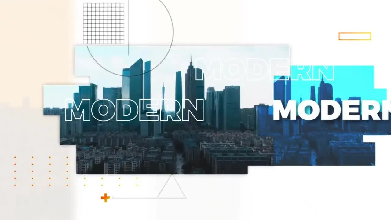 一个时尚的清洁促销/开场白像素设计精选AE模板