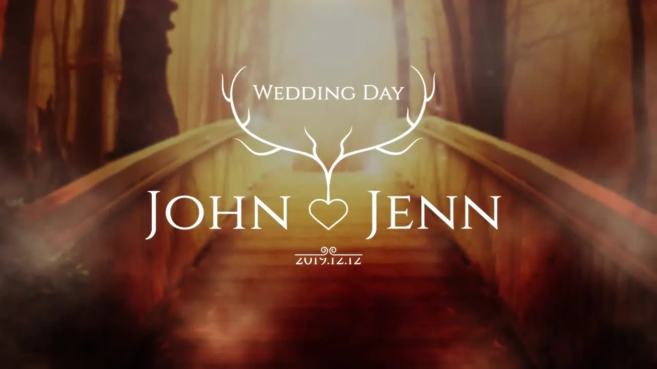 乡村婚礼标题包像素设计精选AE模板