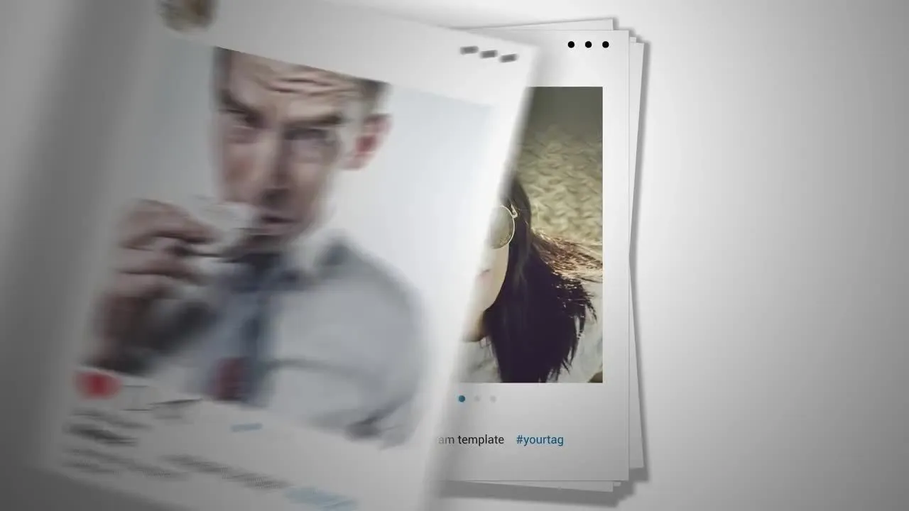 Instagram帐户产品促销像素设计精选AE模板