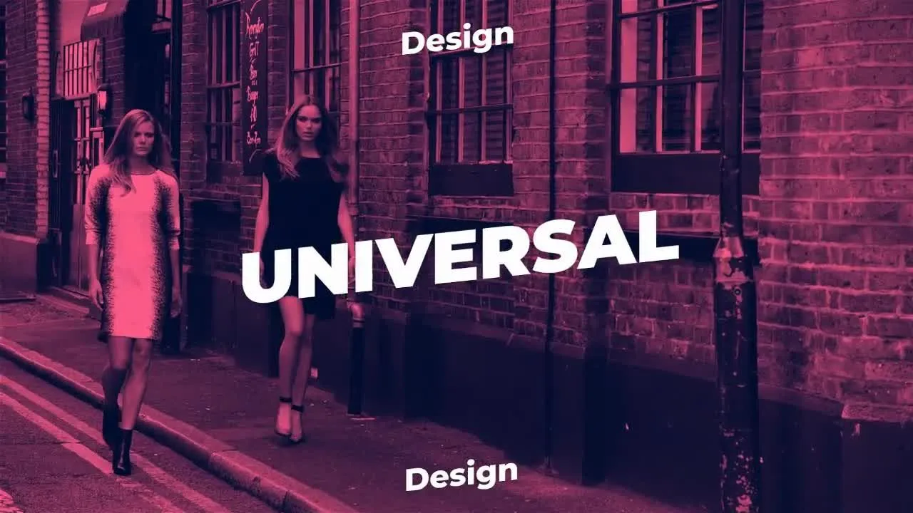 简洁幻灯片视频字幕特效标志开场像素设计精选AE模板