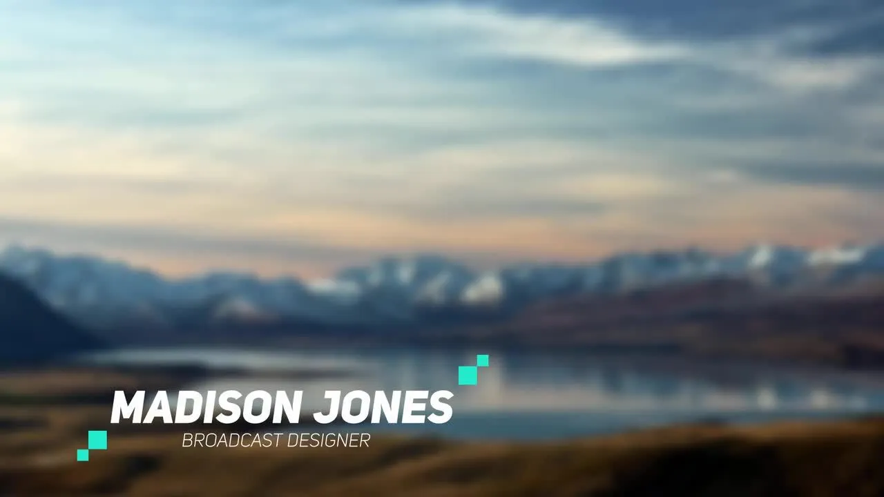 创意线条字幕条文字标题动画像素设计精选AE模板