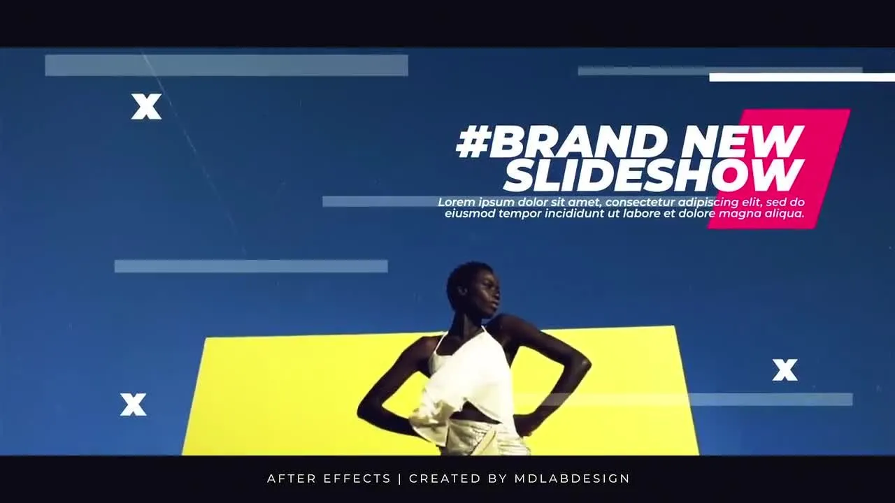 时尚的商业媒体本文动画像素设计精选AE模板