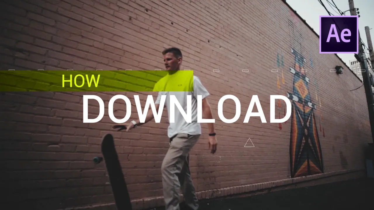 时尚动态马赛克格子转场特效像素设计精选AE模板