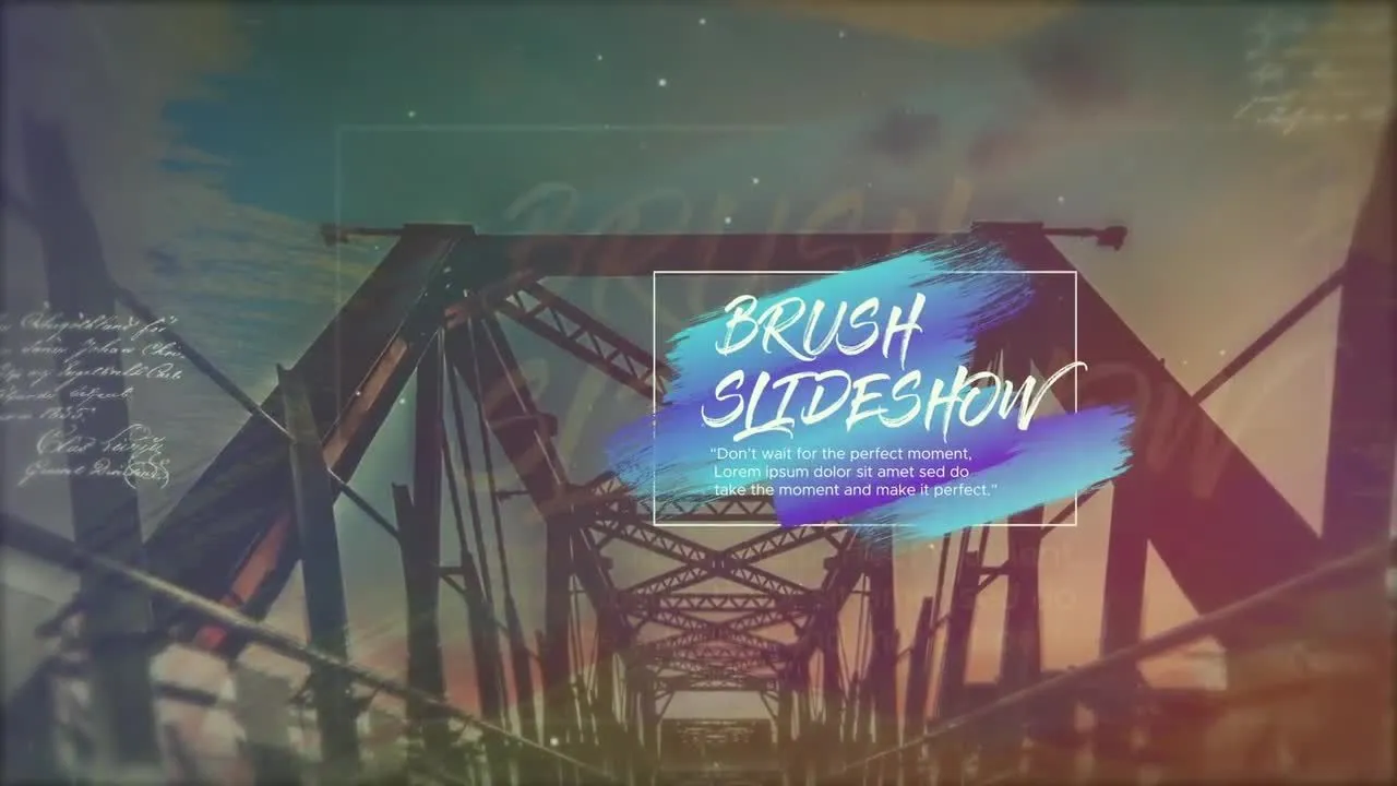 画笔电影开场像素设计精选AE模板