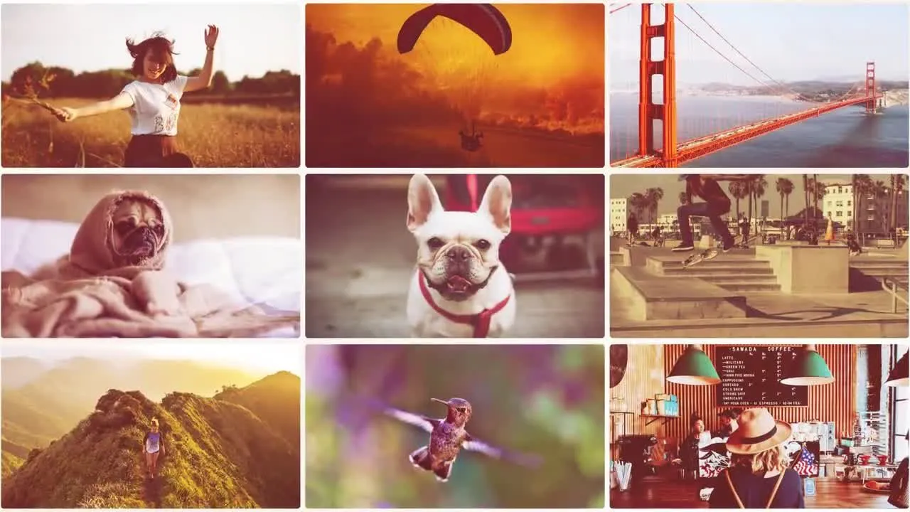 完美的动态帧促销像素设计精选AE模板