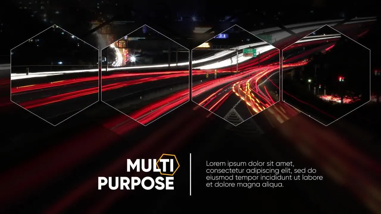 闪烁六边形广告宣传促销像素设计精选AE模板