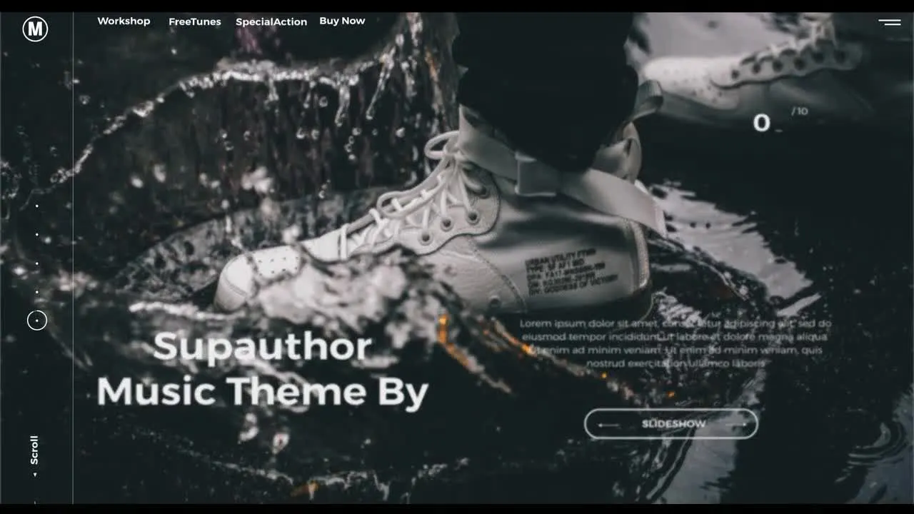 Stylish Slideshow现代动态文本动画平滑过渡开场像素设计精选AE模板