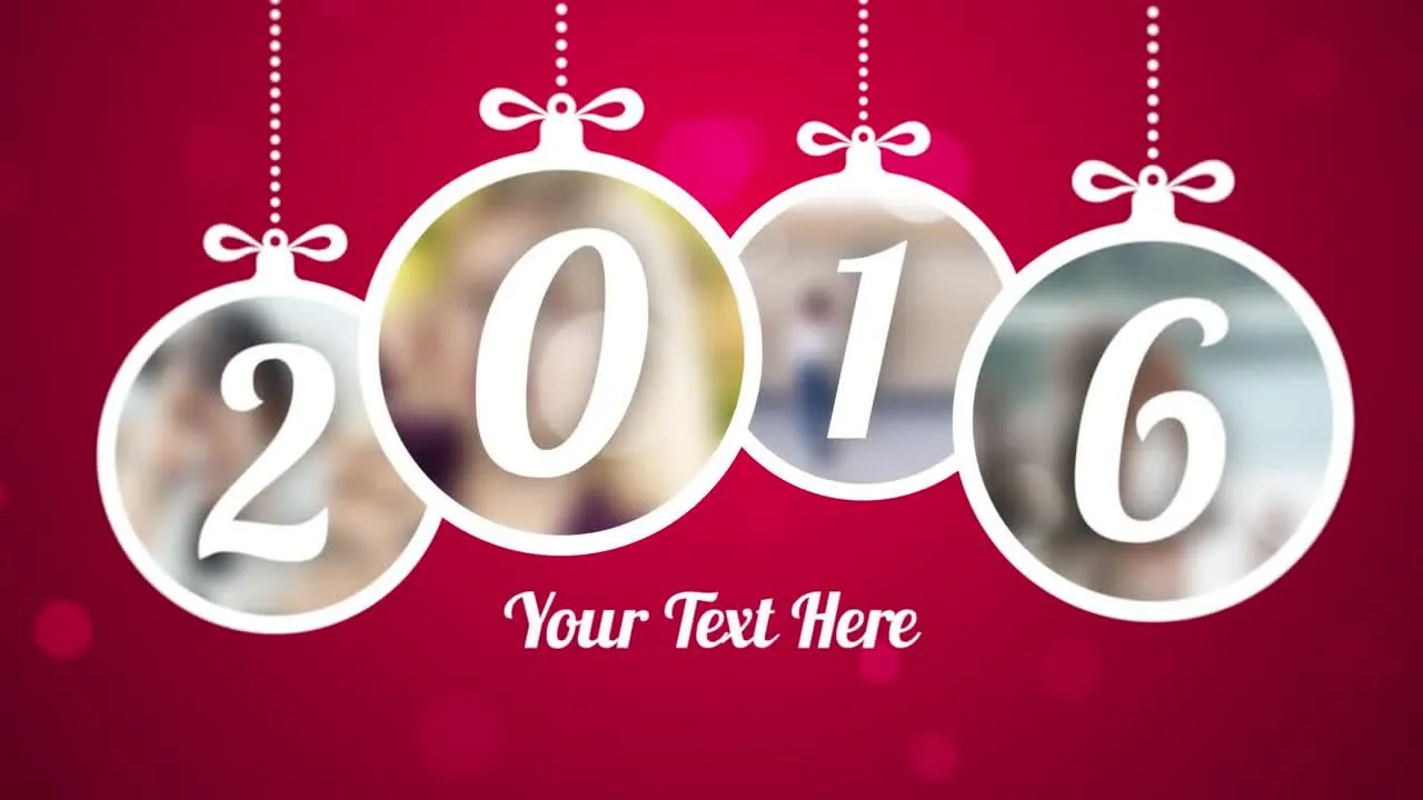 优雅喜庆的昔年幻灯片像素设计精选AE模板