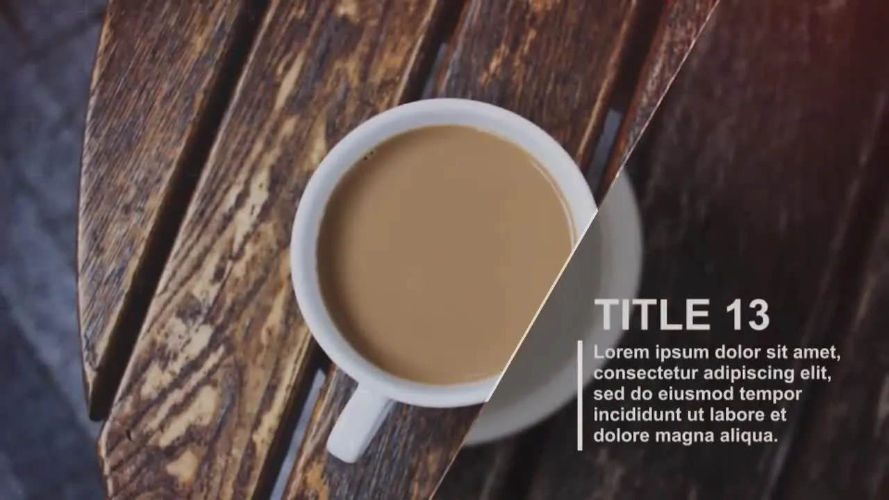 优雅的广告对角线幻灯片像素设计精选AE模板