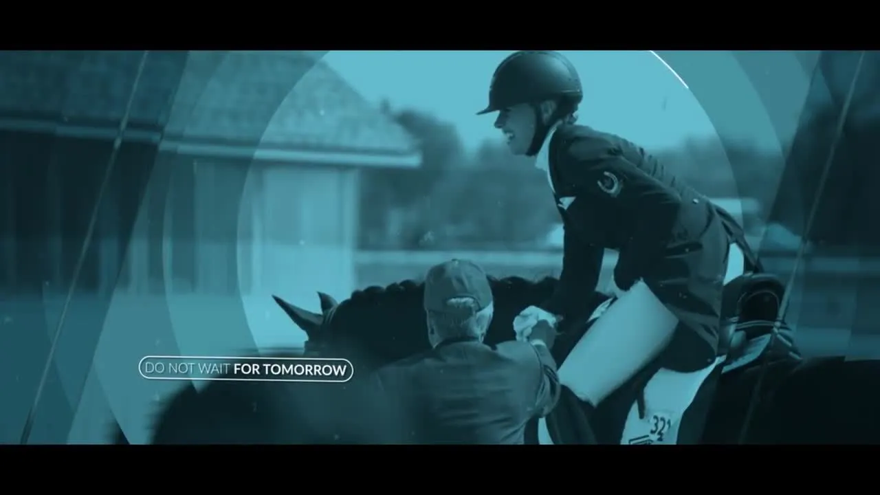 双色视差幻灯片像素设计精选AE模板