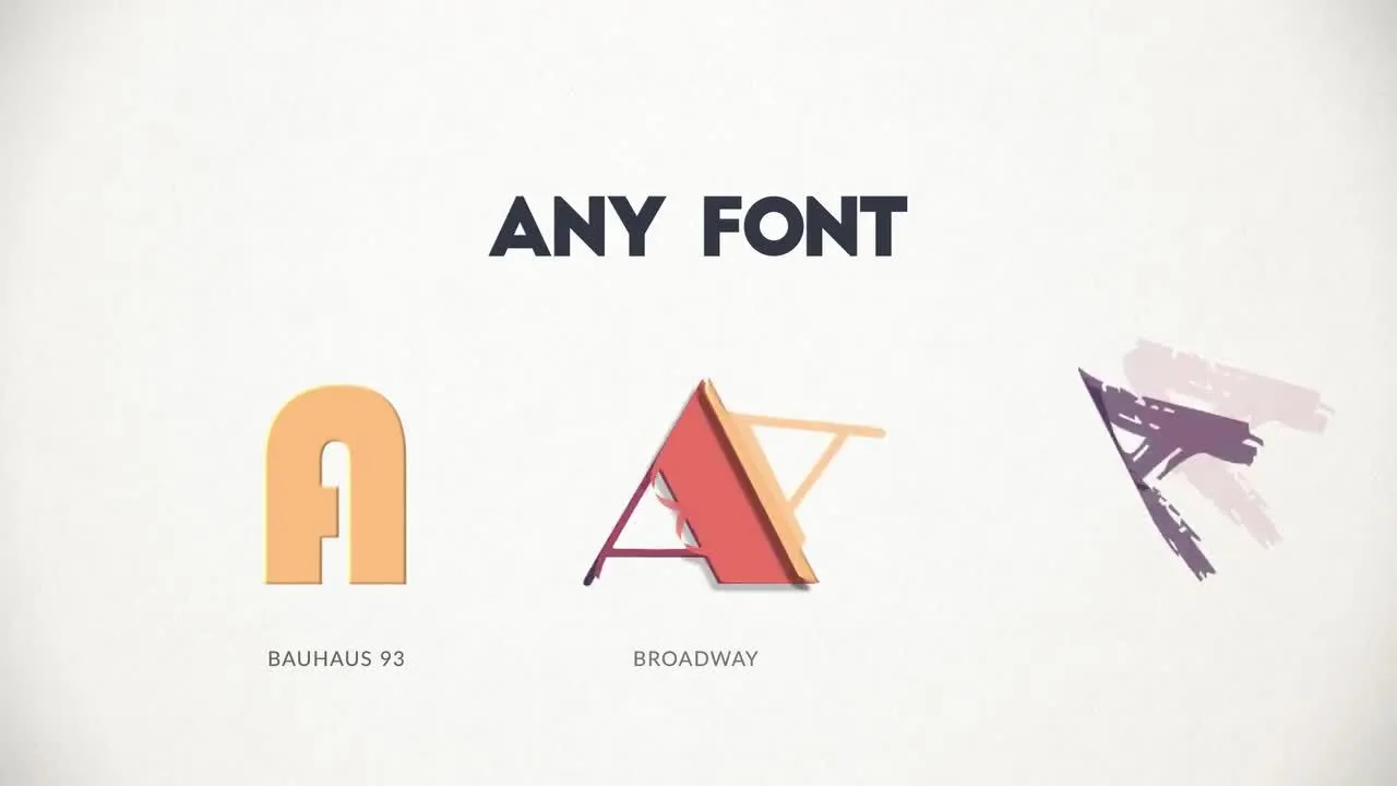 精美且动态动画的文本动画像素设计精选AE模板