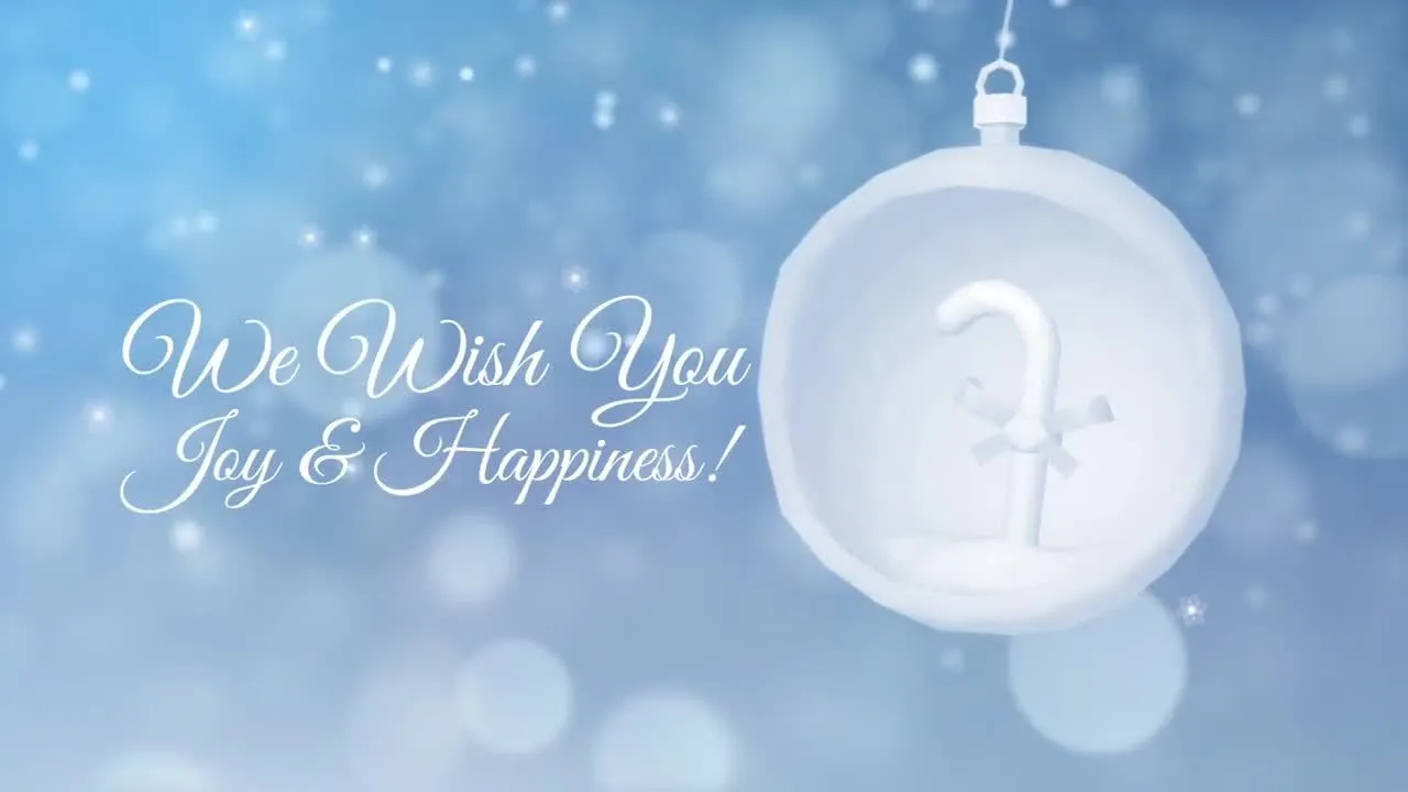 美丽浪漫的冬季圣诞贺节徽标展示像素设计精选AE模板