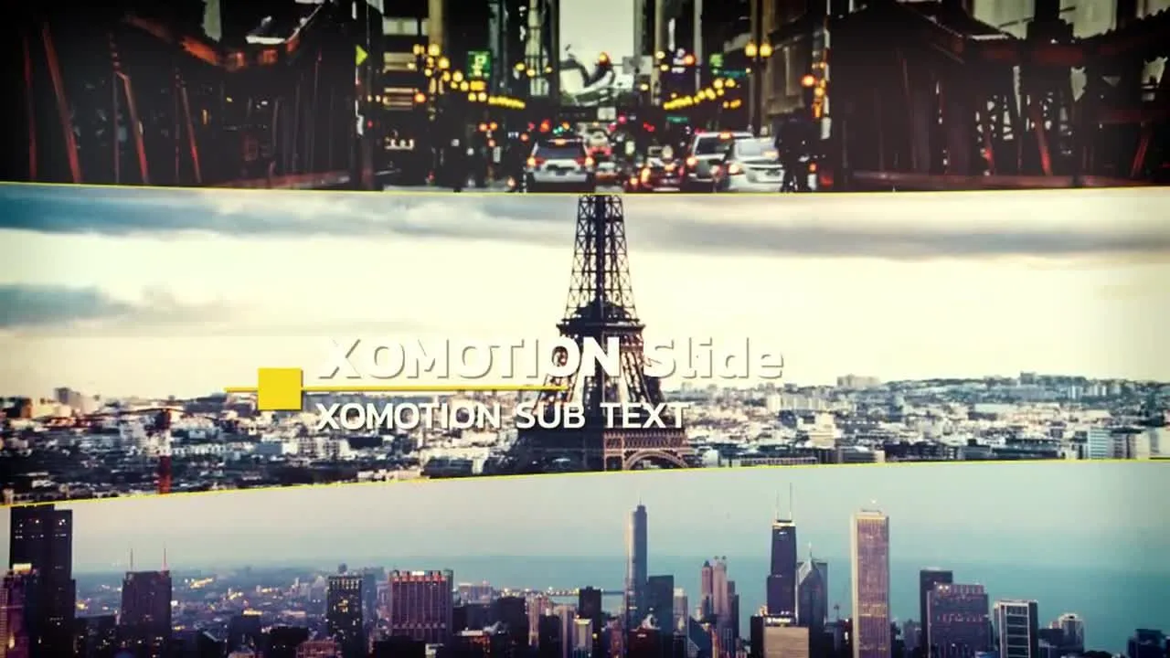 平滑过渡效果的线条幻灯片像素设计精选AE模板