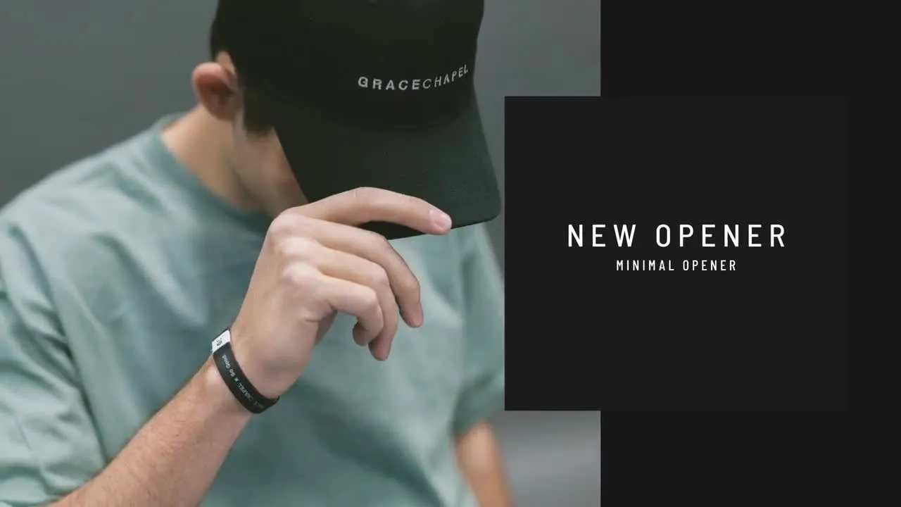 时尚设计简单明了的AE照片模板