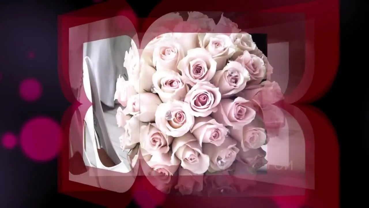 婚礼照片华丽动画展示流畅过渡像素设计精选AE模板