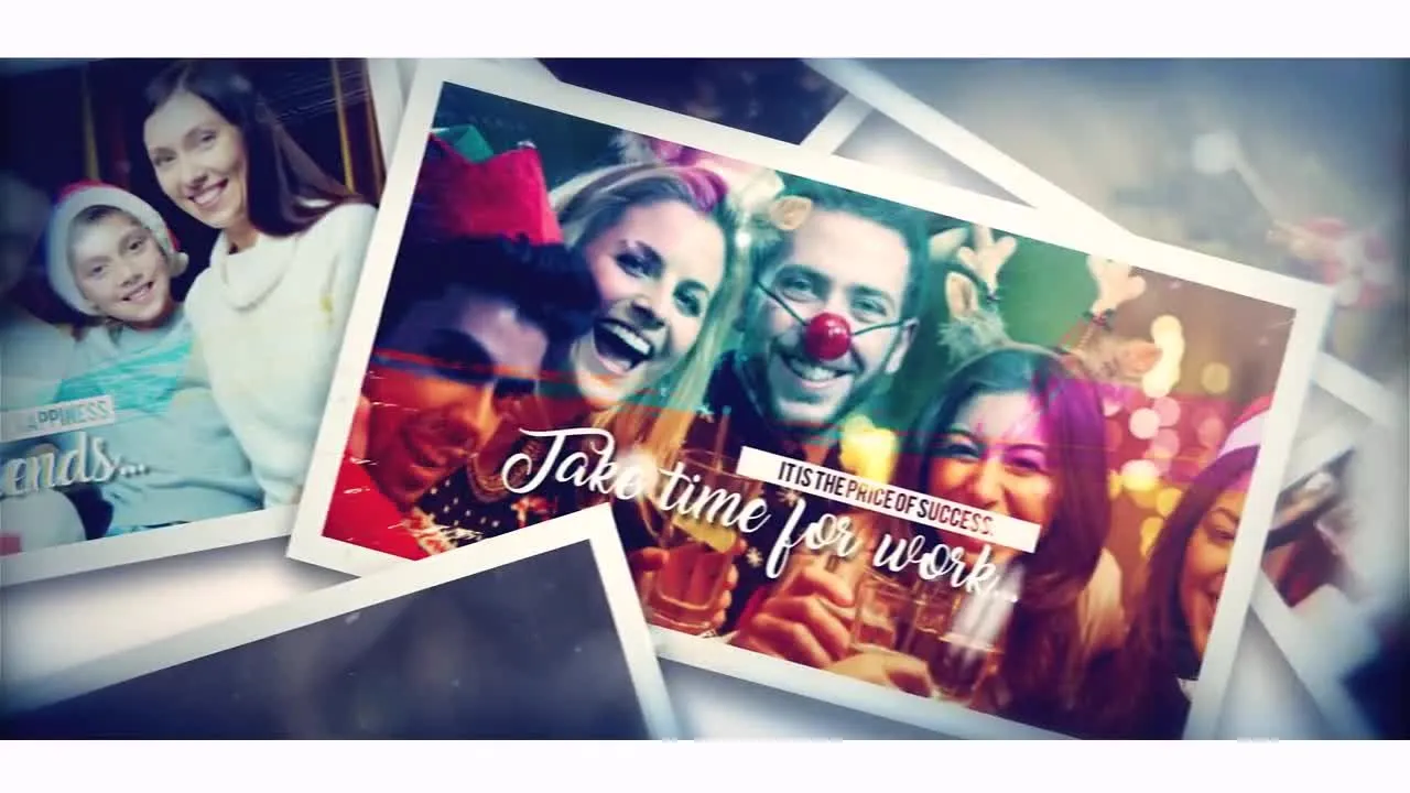 明亮动感的圣诞记忆像素设计精选AE模板