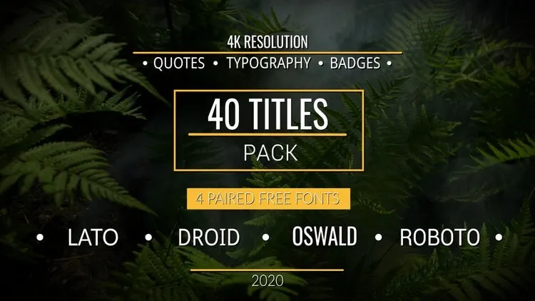 标题编译包动画像素设计精选AE模板