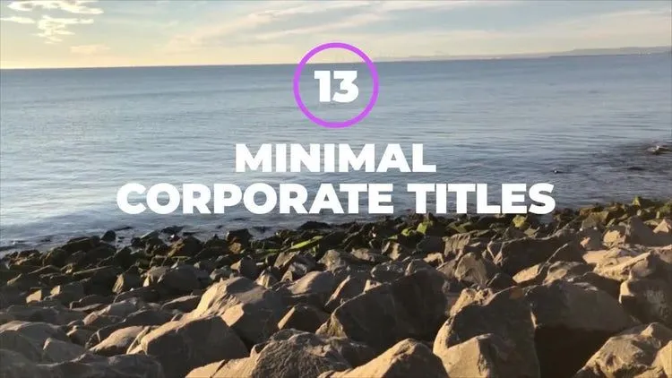 动态全屏标题动画像素设计精选AE模板