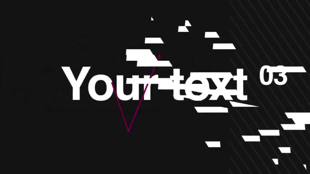 炫酷电影预告片像素设计精选AE模板