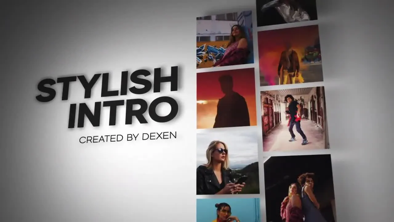 时尚照片介绍像素设计精选AE模板