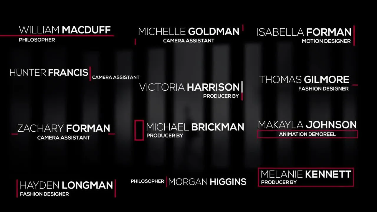 12个时髦全屏标题像素设计精选AE模板