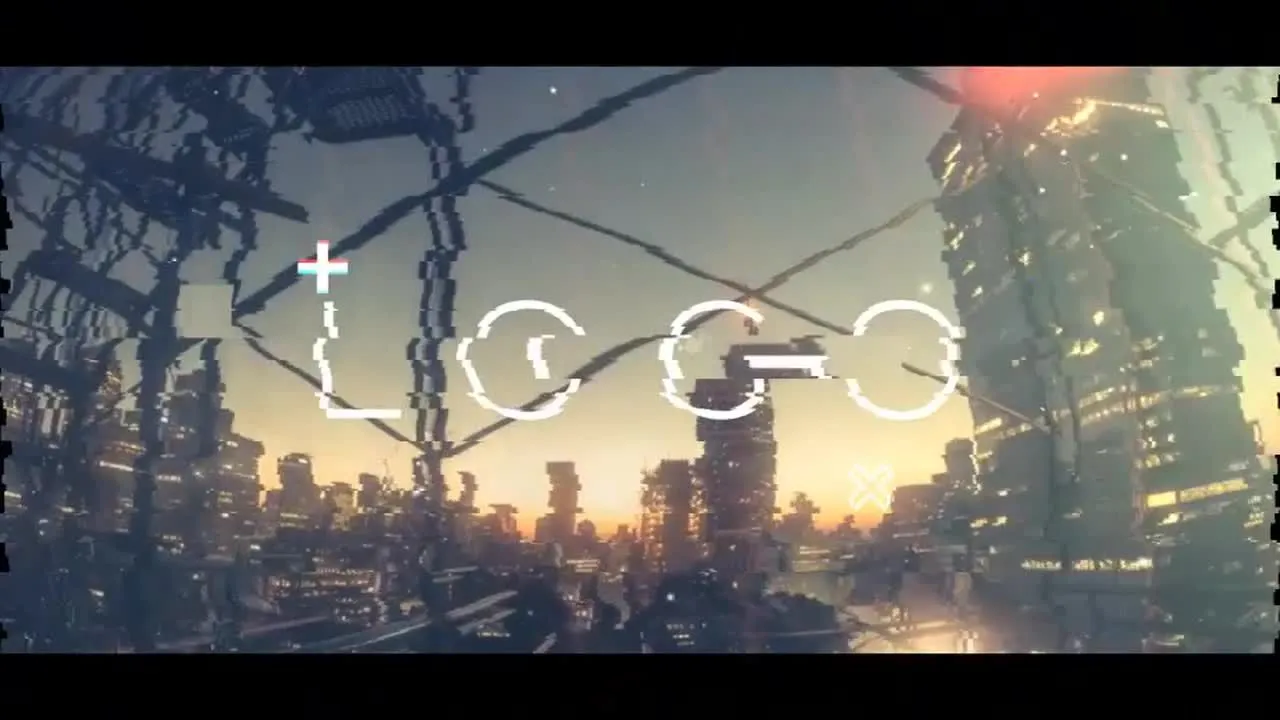 短暂的城市小故障片头转场过渡效果像素设计精选AE模板Short Urban Glitch Opener