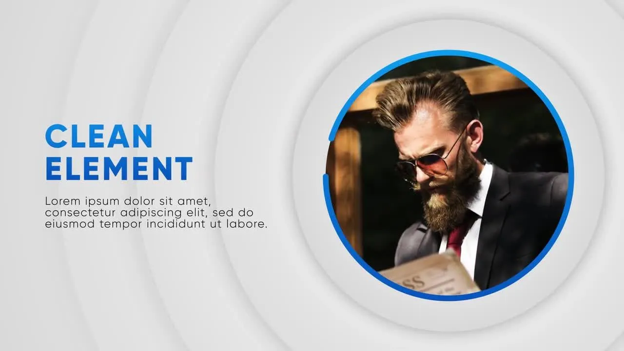 简洁引人注目的企业介绍像素设计精选AE模板