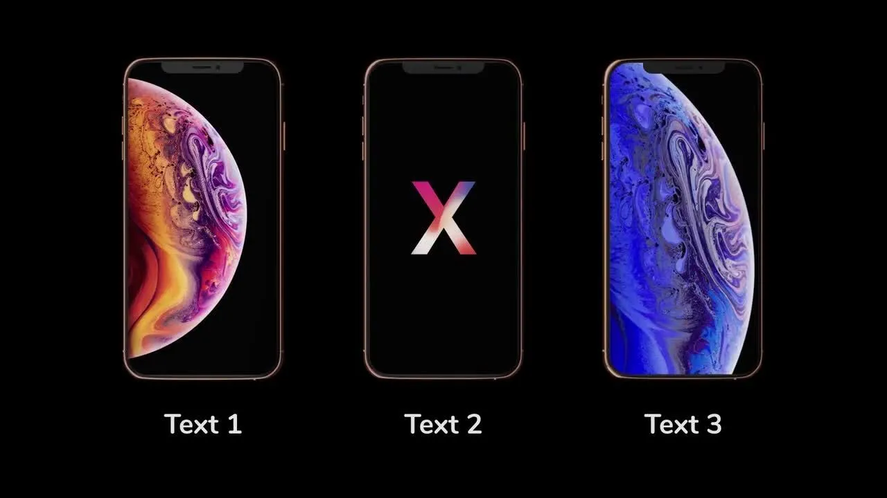 独特的手机模型文本动画像素设计精选AE模板