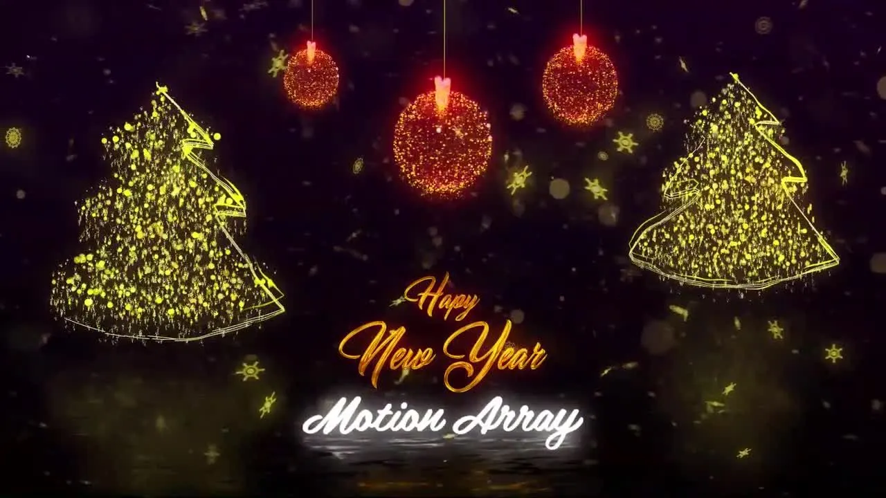 华丽的圣诞节徽标显示像素设计精选AE模板