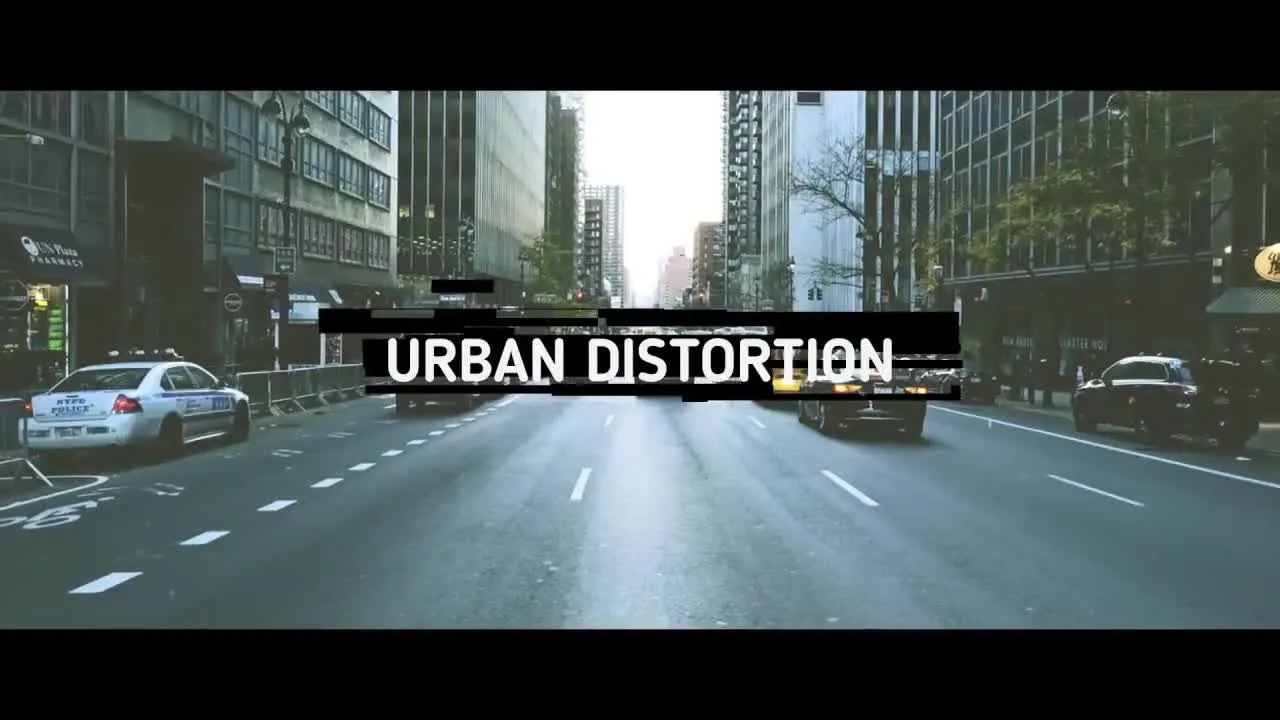 城市扭曲神奇动态像素设计精选AE模板