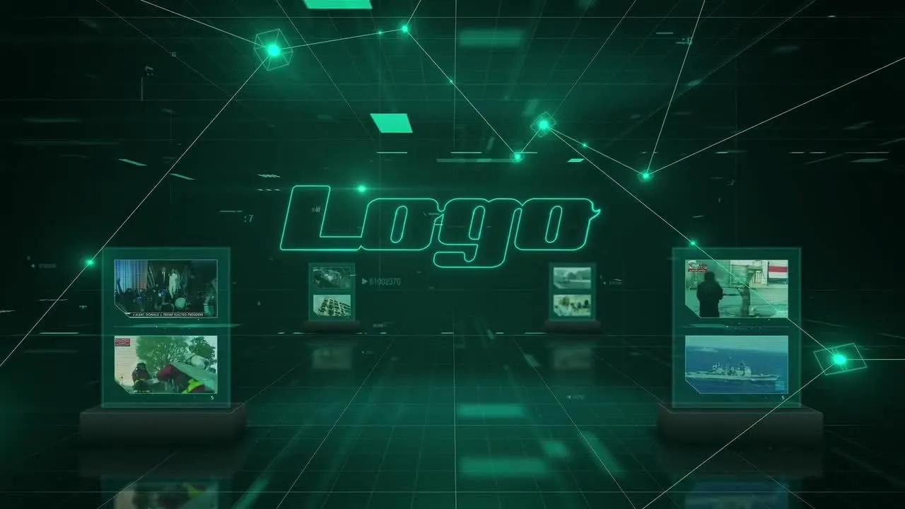 演示文稿和幻灯片推广介绍像素设计精选AE模板