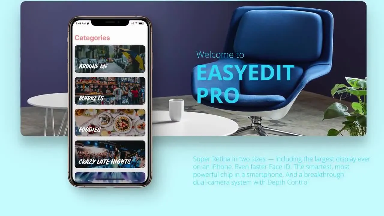 现代时尚新颖的手机应用推广像素设计精选AE模板
