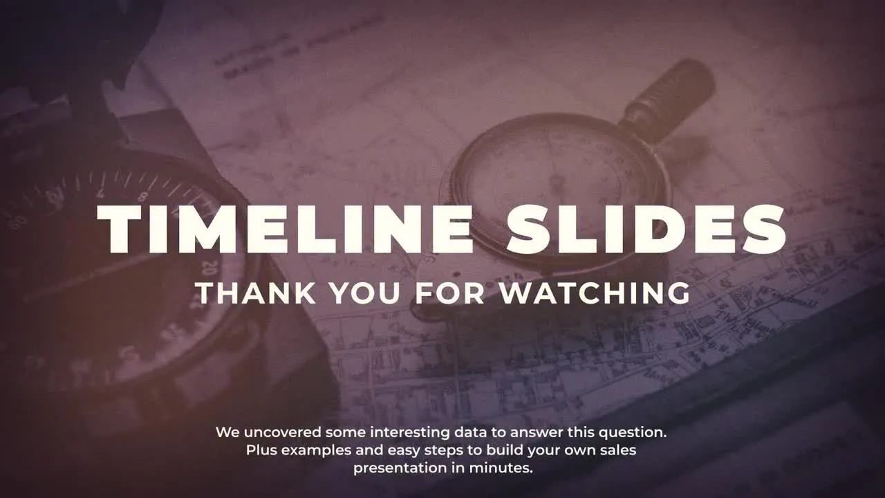 复古历史时间线幻灯片开场AE模版