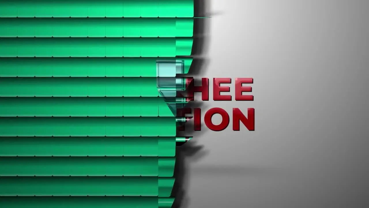 环路标志显示像素设计精选AE模板