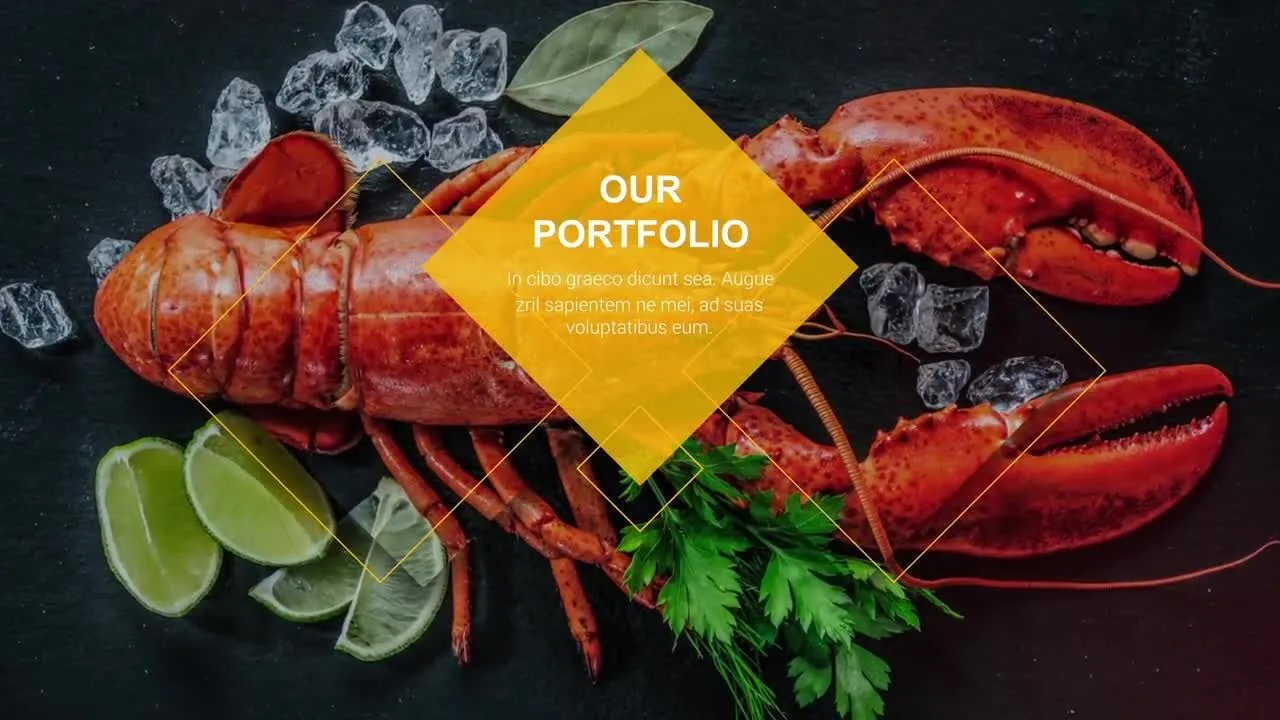 简洁的餐厅促销像素设计精选AE模板