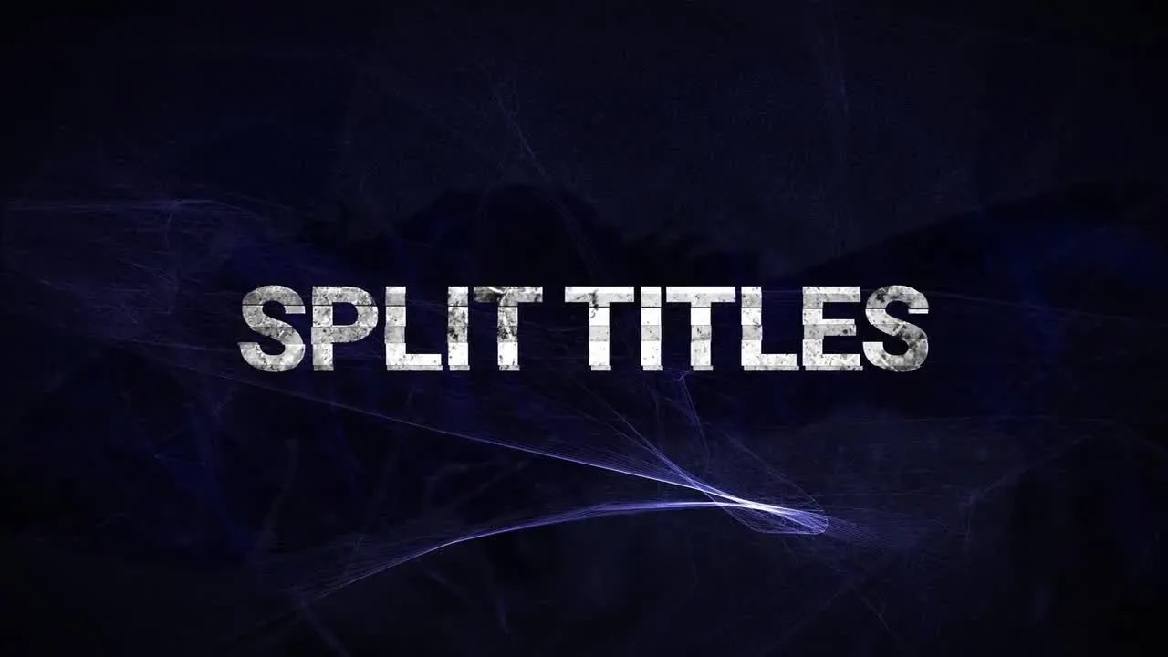 分裂标题开场转换动画像素设计精选AE模板