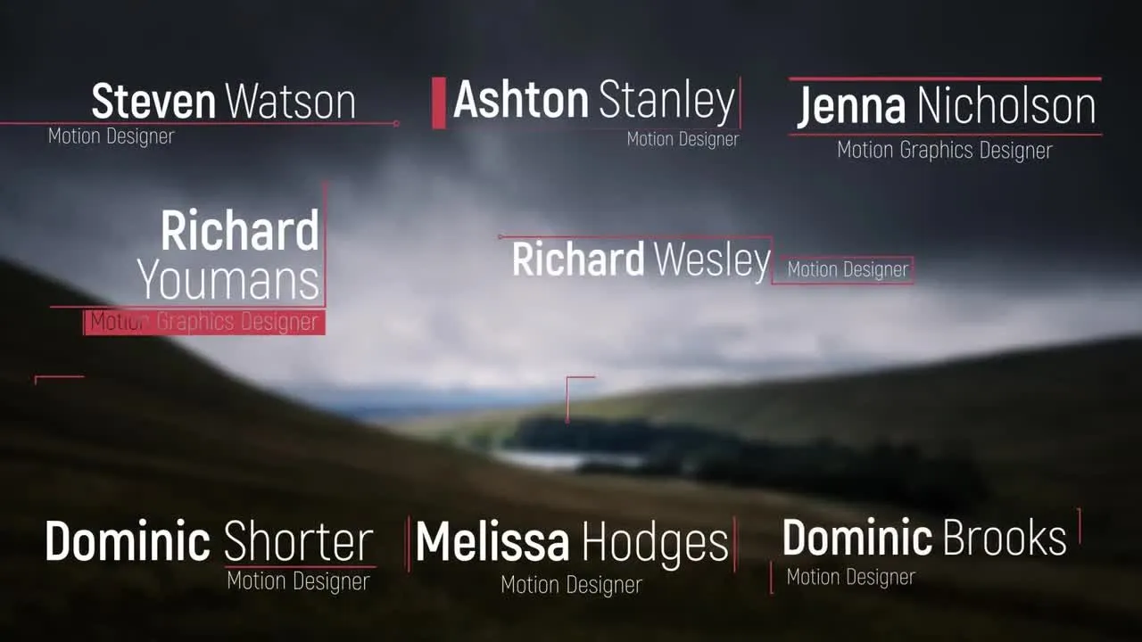 13个简单的下三分之一动画像素设计精选AE模板