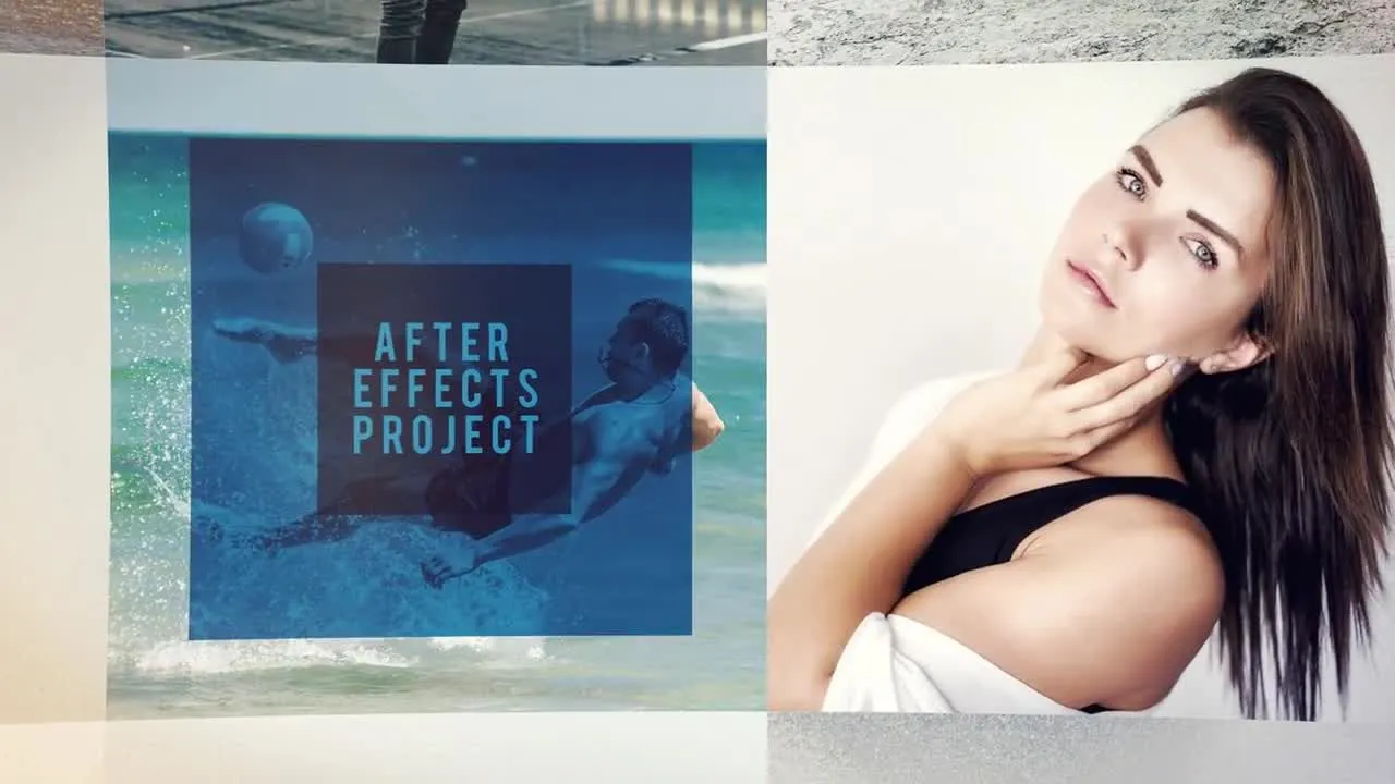 具有现代吸引力的现代动画幻灯片像素设计精选AE模板