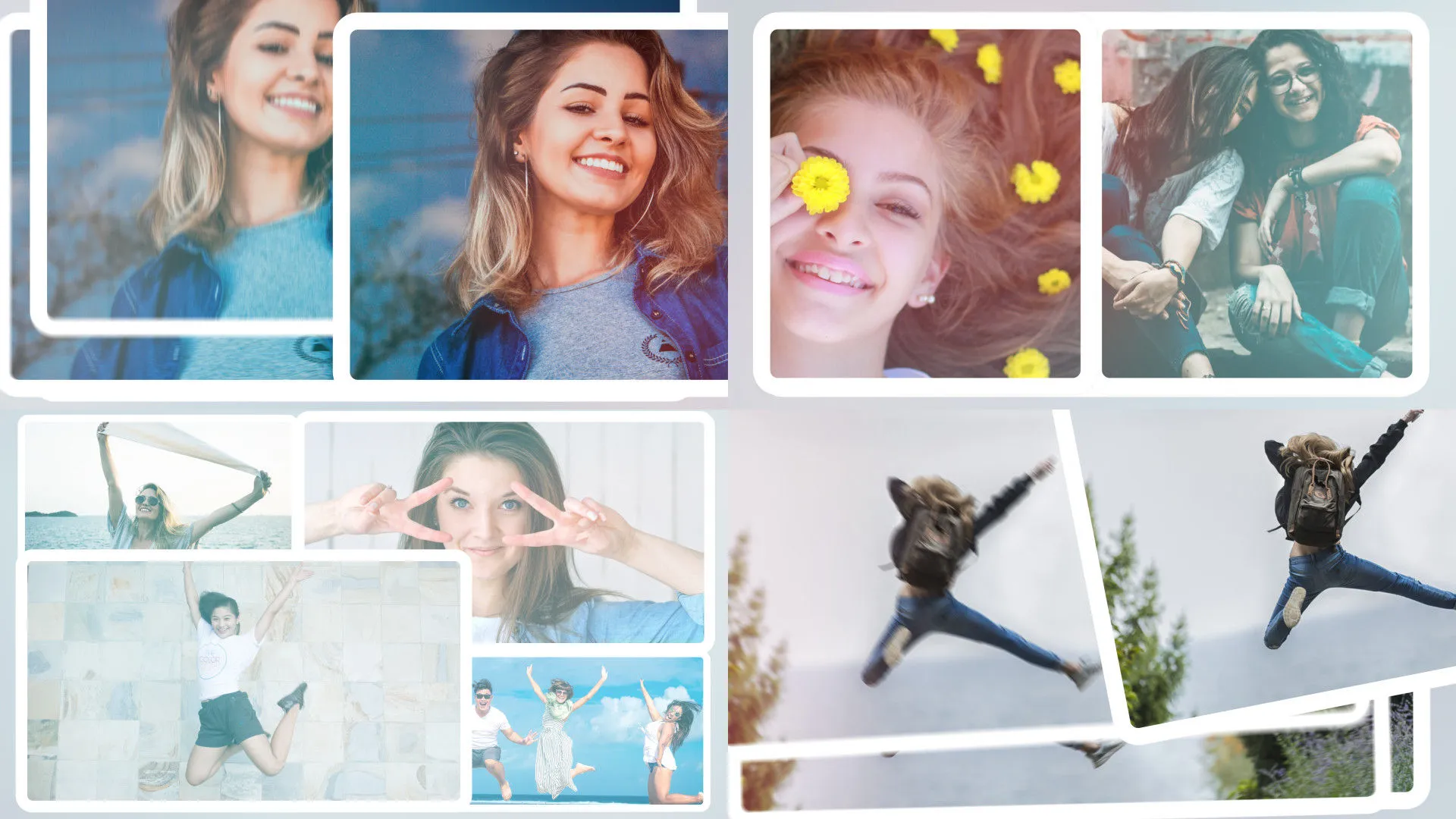 轻便时尚有趣的动态相册像素设计精选AE模板