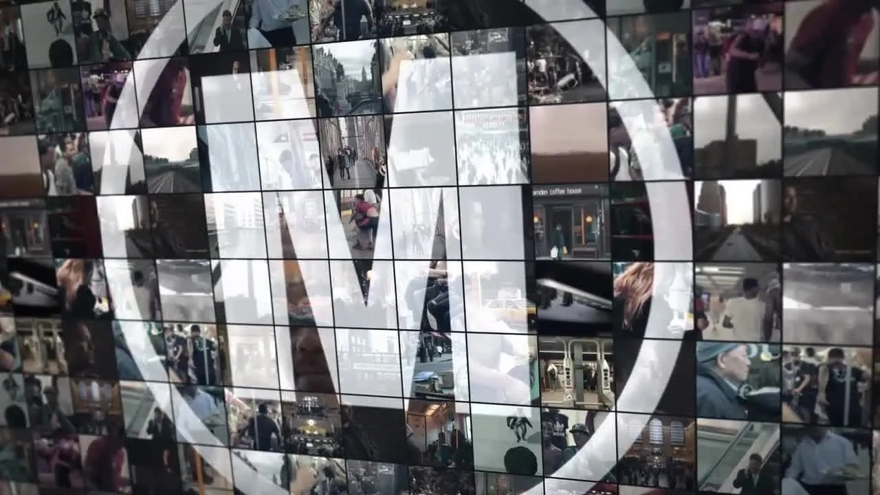 独特创意的视频墙徽标像素设计精选AE模板