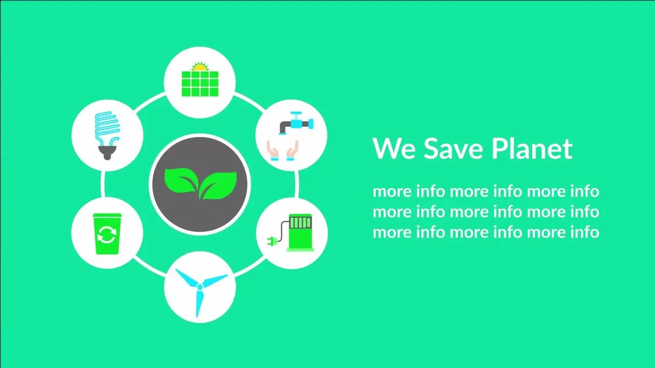 在线商店促销概念图标包02像素设计精选AE模板