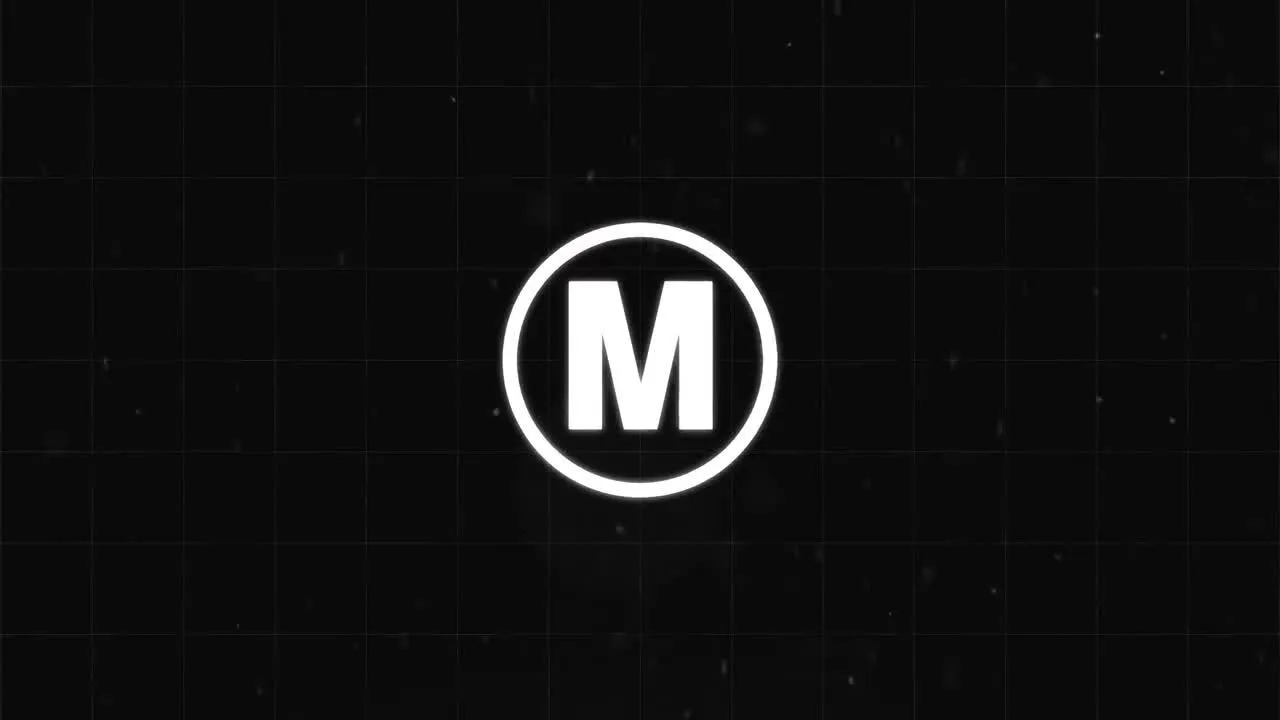 独特活力创意的扭曲和故障效果展示徽标像素设计精选AE模板